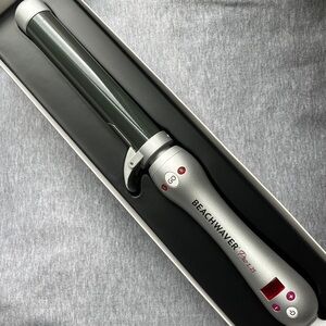 The Beachwaver Co. Silver and Black Hair Curler | 1.25 Pro | NWT